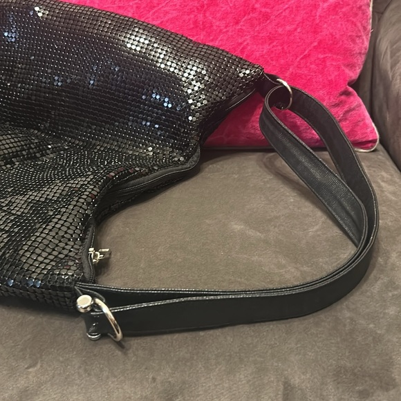 Black metal mesh and rhinestone bag - Picture 8 of 9